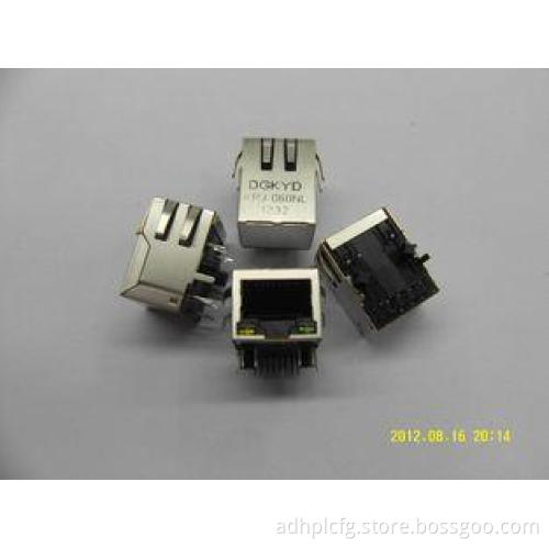 1x1 Tab Down RJ45 Single Port Connectors with 10/100BASE Tr